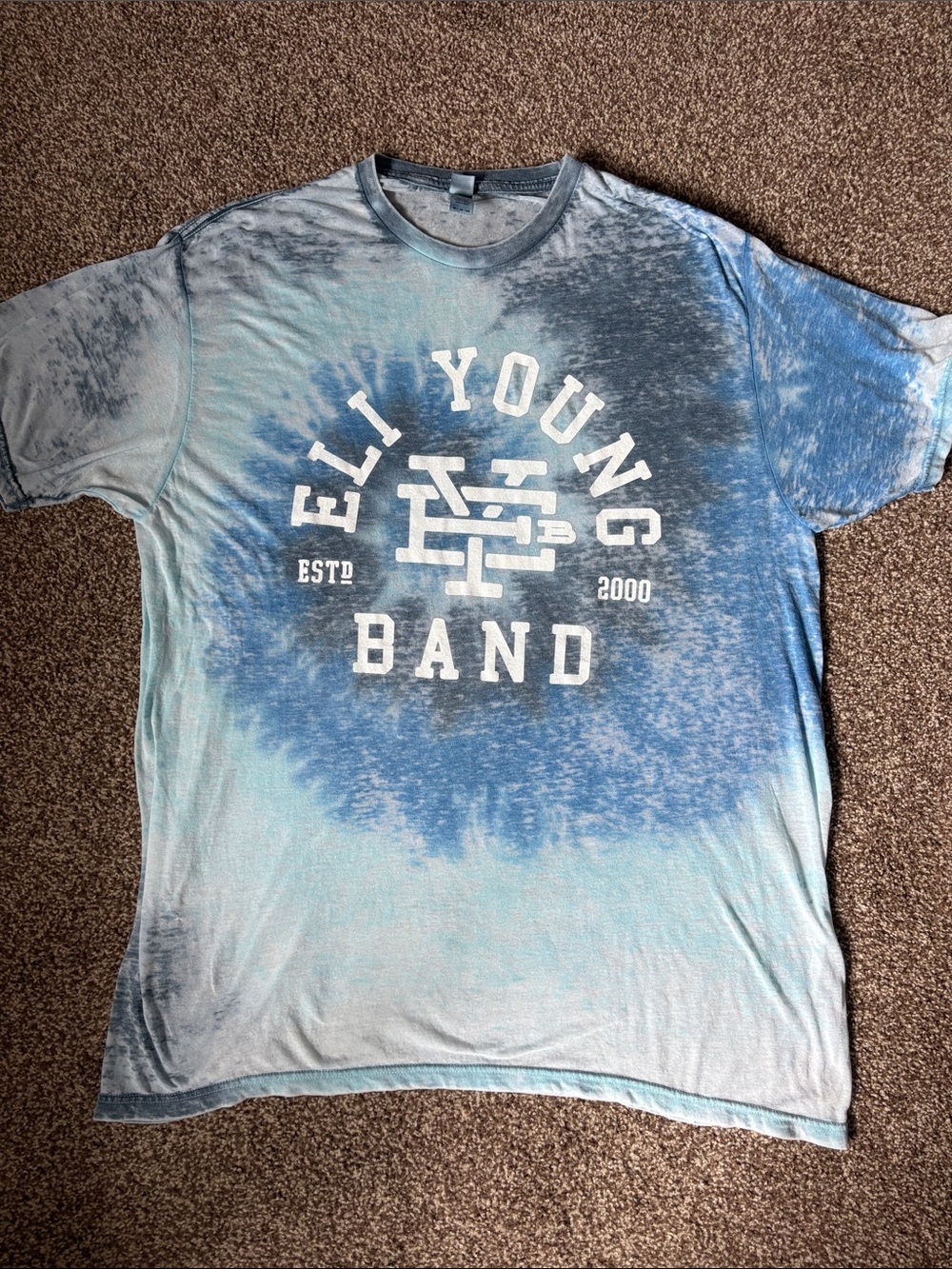 semi sheer tie dye eli young band t-shirt
